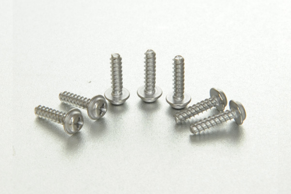 Cross pan head with pad stainless steel screw